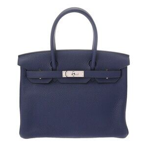 HERMES Birkin 30 Bleu encre hand bag
